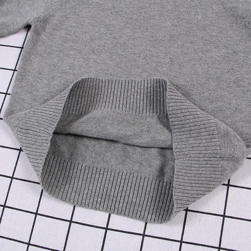 New Baby Boys Girls Sweater Kids Pullover Solid Color Cotton
